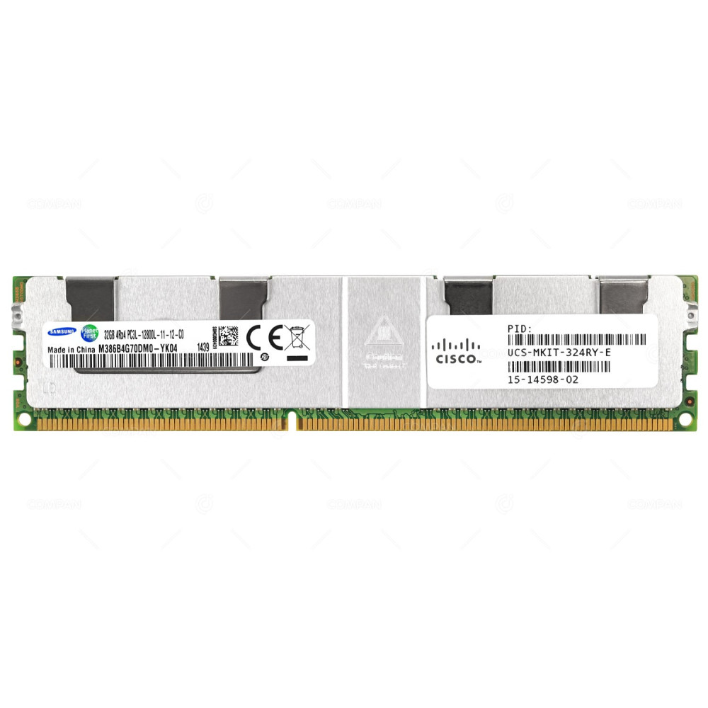15-14598-02 CISCO MEMORY 32GB 4RX4 PC3L 12800L LRDIMM ECC CL11 240 PIN DDR3